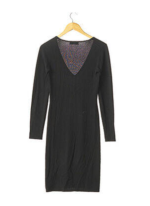 Robe pull col v manches longues noir HOBBS femme