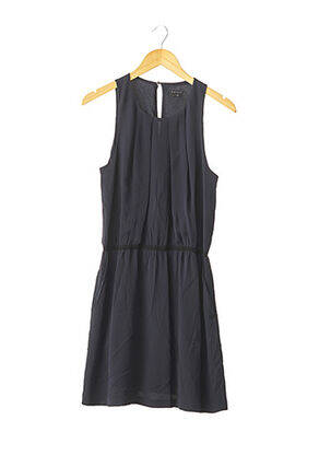 Robe mi-longue coupe évasée sans manche bleu THEORY femme