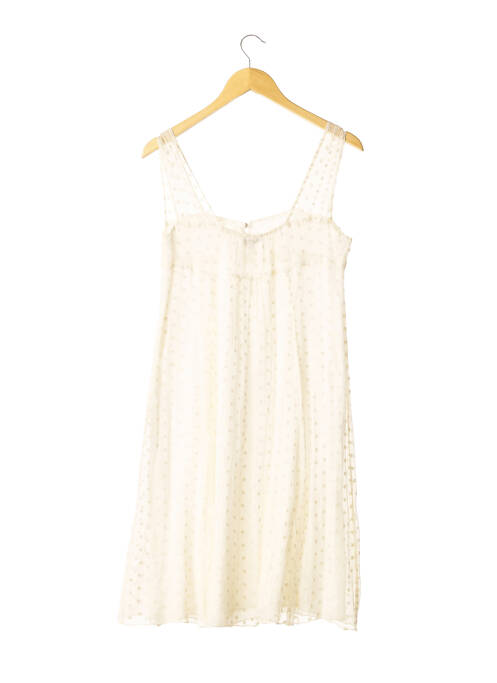 Robe mi-longue beige MAJE pour femme