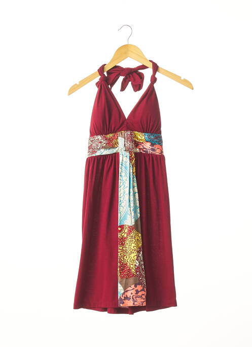 Robe mi-longue rouge SINGLE DRESS pour femme