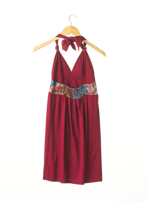 Robe mi-longue rouge SINGLE DRESS pour femme