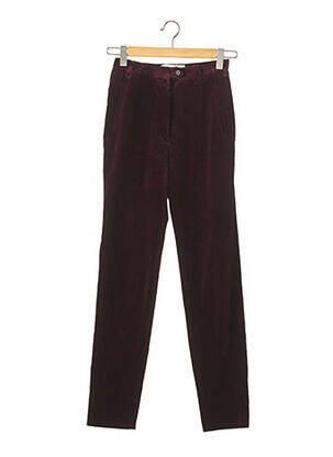 Pantalon slim taille normale taille normale rouge REVILLON femme