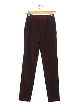 Pantalon slim taille normale taille normale rouge REVILLON femme