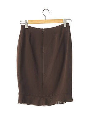 Jupe mi-longue doublure marron MAUD DEFOSSEZ femme