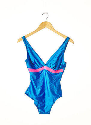 Maillot De Bain 1 Pièce Gottex - Taille 40 - Bleu Et Blanc Motif Abstrait - Neuf Avec étiquettes + Livraison Offerte