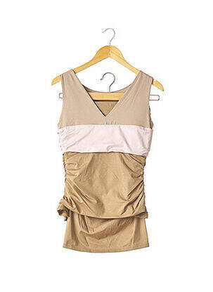Ensemble jupe coupe cintrée beige PAULE KA femme