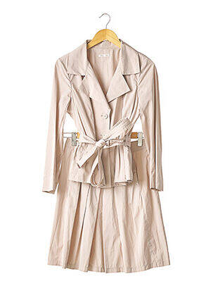 Ensemble jupe coupe cintrée beige PAULE KA femme