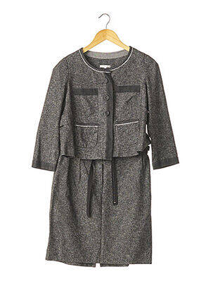 Ensemble jupe coupe cintrée gris PAULE KA femme