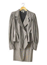 Ensemble jupe coupe cintrée gris UNGARO femme