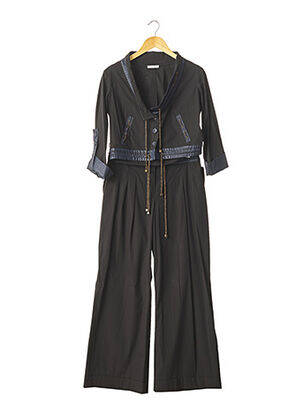 Ensemble pantalon fermeture boutonnée sur le devant noir PAULE KA femme