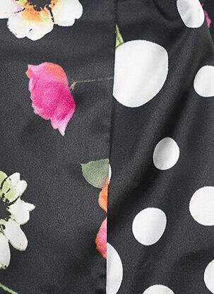 Foulard imprimé fantaisie noir WEILL femme