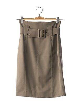 Jupe mi-longue taille haute vert JUNKO SHIMADA femme