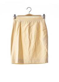Jupe courte coupe droite jaune PAULE KA femme