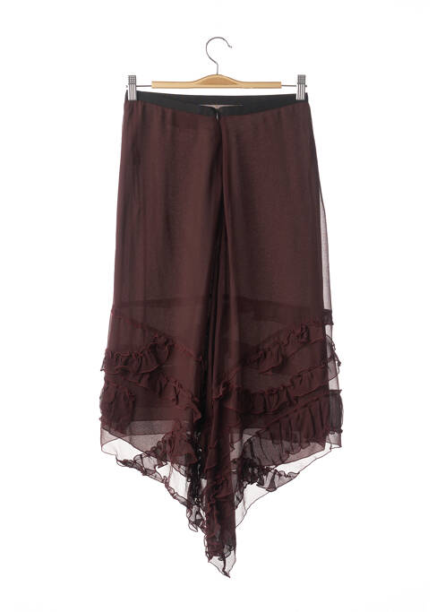 Jupe mi-longue rouge NATHALIE GARCON pour femme