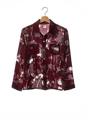 Chemisier coupe cintrée manches longues rouge CHACOK femme