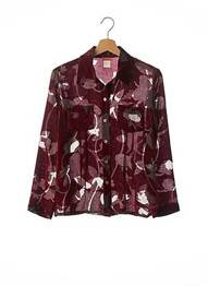 Chemisier coupe cintrée manches longues rouge CHACOK femme