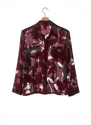 Chemisier coupe cintrée manches longues rouge CHACOK femme
