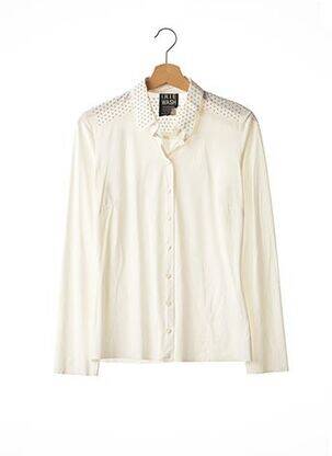 Chemisier coupe cintrée manches longues beige IRIE WASH femme