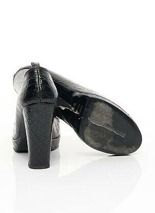 Escarpins semelle extérieure cuir talon haut de 10cm et plus noir LAURENCE DACADE femme