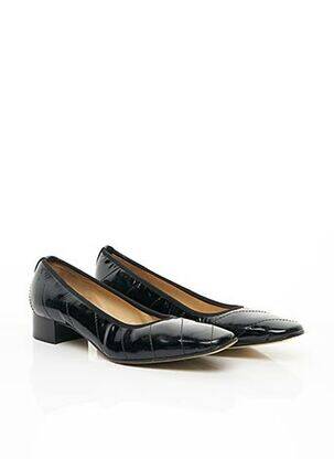 Ballerines tissage vernis talon plat jusqu'à 3cm noir GUISEPPE MORO femme