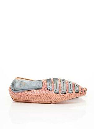 Mocassins talon plat jusqu'à 3cm rose BISCONTI femme