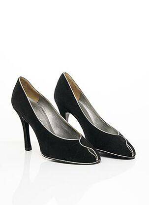 Escarpins nubuck talon haut de 10cm et plus noir CHARLES JOURDAN femme