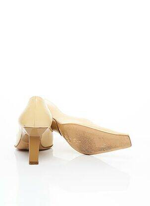 Escarpins matière lisse talon de 7 à 9cm beige SERGIO ROSSI femme