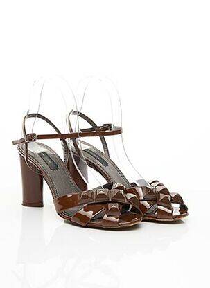 Sandales/nu pieds fermeture boucle(s) talon de 7 à 9cm marron MARC JACOBS femme