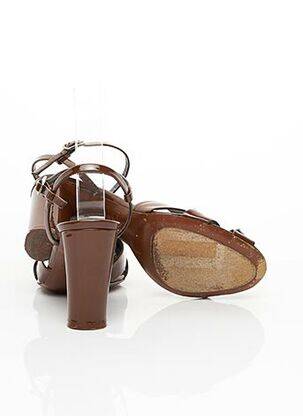 Sandales/nu pieds fermeture boucle(s) talon de 7 à 9cm marron MARC JACOBS femme