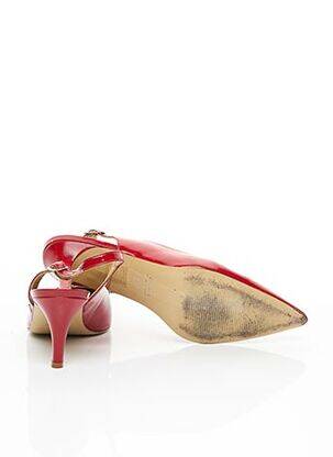 Sandales/nu pieds fermeture boucle(s) talon de 7 à 9cm rouge CAREL PARIS femme