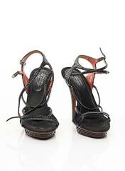 Sandales/Nu pieds noir SANTONI pour femme seconde vue