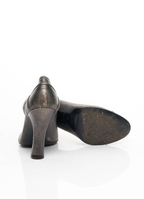 Escarpins semelle extérieure cuir talon haut de 10cm et plus gris MIU MIU femme