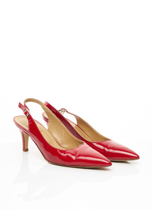 Sandales/nu pieds fermeture boucle(s) talon de 7 à 9cm rouge CAREL PARIS femme