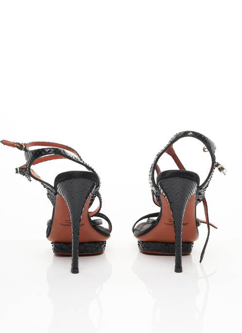 Sandales/Nu pieds noir SANTONI pour femme