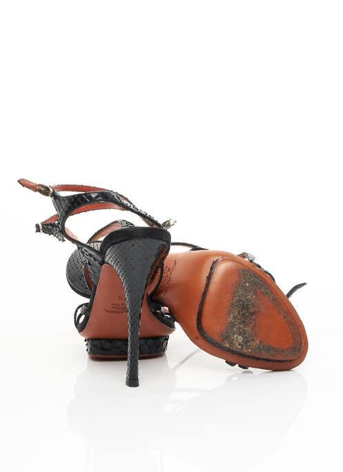 Sandales/Nu pieds noir SANTONI pour femme