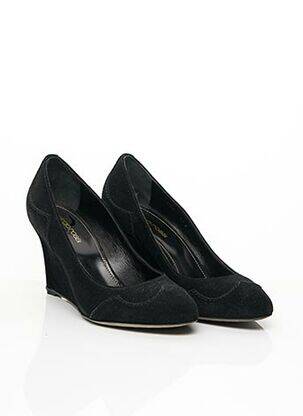 Escarpins nubuck talon de 7 à 9cm noir SERGIO ROSSI femme
