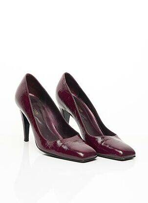 Escarpins tissage vernis talon de 7 à 9cm violet SERGIO ROSSI femme