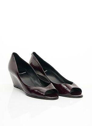 Escarpins tissage vernis talon de 4 à 6cm violet PIERRE HARDY femme