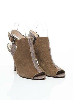 Bottines/boots nubuck talon haut de 10cm et plus marron VINCE CAMUTO femme
