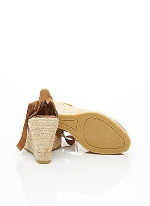 Espadrilles fermeture lacets talon de 7 à 9cm marron PABLO GILABERT femme