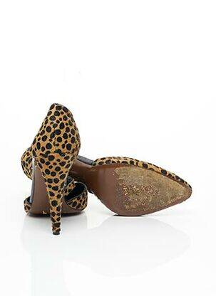 Escarpins semelle extérieure cuir talon haut de 10cm et plus marron WALTER STEIGER femme