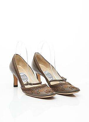 Escarpins fermeture boucle(s) talon de 7 à 9cm marron EMMA HOPE'S SHOES femme