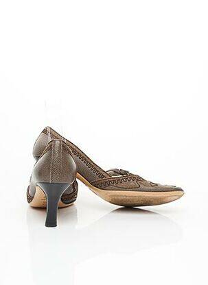 Escarpins fermeture boucle(s) talon de 7 à 9cm marron EMMA HOPE'S SHOES femme