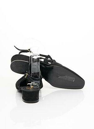 Escarpins nubuck talon plat jusqu'à 3cm noir CHARLES KAMMER femme