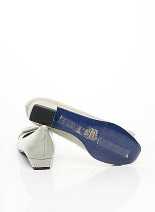 Ballerines fermeture scratch talon plat jusqu'à 3cm gris ACCESSOIRE DIFFUSION femme