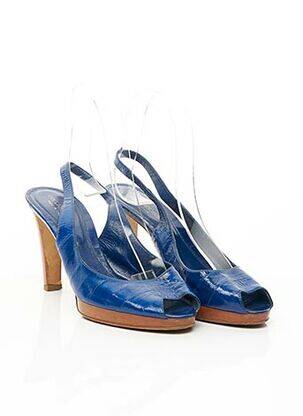 Sandales/Nu pieds bleu SERGIO ROSSI pour femme