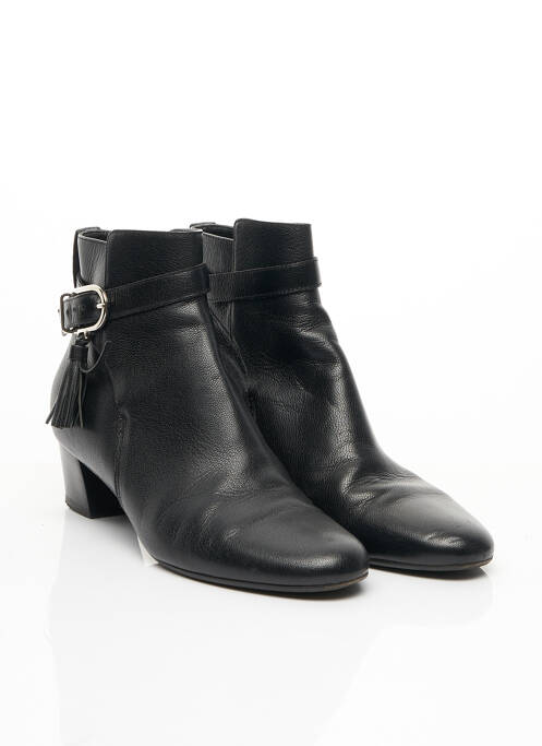 Bottines/boots matière lisse talon de 4 à 6cm noir MANFIELD femme