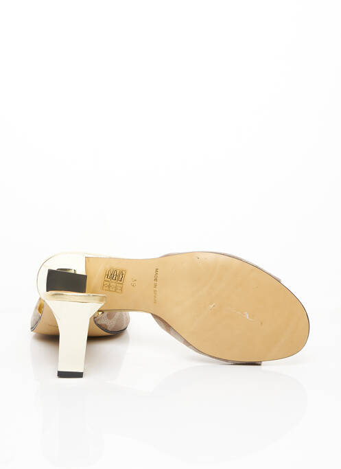 Escarpins semelle extérieure cuir talon de 7 à 9cm gris CHLOE femme