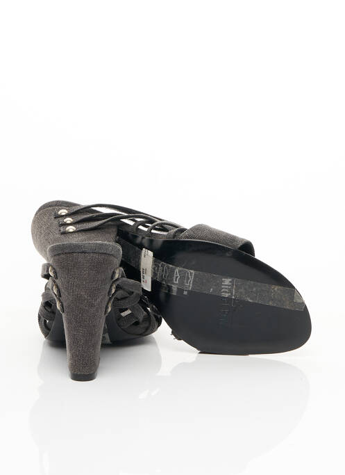 Mules/Sabots gris MICHEL PERRY pour femme