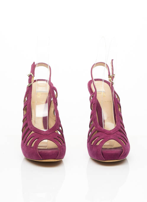 Sandales/Nu pieds violet FENDI pour femme